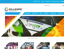 Tablet Screenshot of gillespie-graphics.com